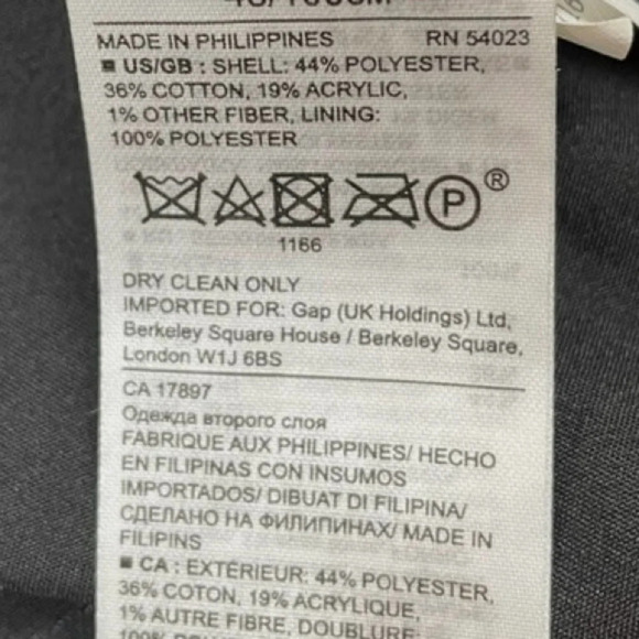 Banana Republic Black Blue Tweed Fringe Short Sleeve Wide Neck Shift Dress Sz 2 - Picture 4 of 6